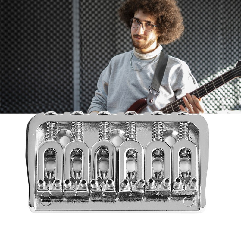 Electric Guitar Fixed Bridge Metal Adjustable Professional Guitar Fixed Bridge