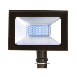 CEA Ultrathin 10W LED Flood Light, 5000K, lP 65 Waterproof, 1000lm, UL & DLC Listed, Knucle Mounting, Outdoor Backyard Lights, Patio, Garage,Warehouse, Farm and Other Outdoor Place (Brown)