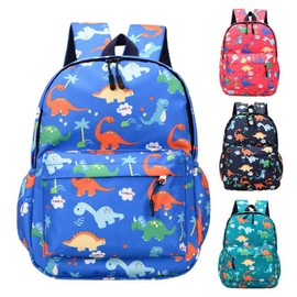 Morwealth Children's Backpack for Boys / Girls 3-8 Years, Nursery Backpack with Chest Strap, Reflective Stripes, Children's Backpack, Cute Cartoon, 10 L, Preschool School Backpack, lightblue