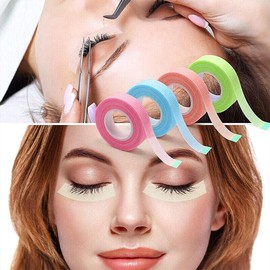 AIMALL 10 Rolls Eyelash Extension Tape 0.5 Inch Micropore Paper Pads for Under Eye Patches Professional Lash Extension Tools