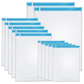 Love-KANKEI Vacuum Storage Bags Space Saver, Clear Roll-up Compression Bags for Travel (12, 2(40 * 60）+5(35 * 50）cm+5(32 * 39）cm)