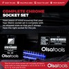 Olsa Tools Metric Socket Set (14pc) | 1/4-Inch Drive |