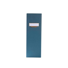 Exacompta Office By Me 90603E Magazine File with Textile Effect 10 cm Spine Width Made of Extra Strong Cardboard for DIN A4/C4 Labelling Label and Handle Tab Folder Duck Blue