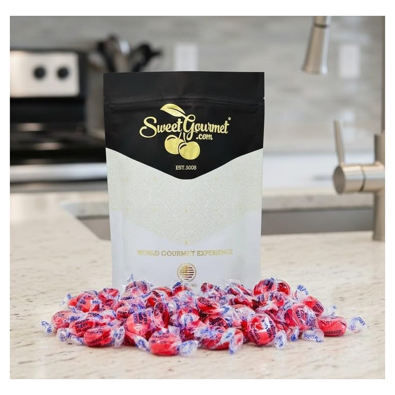 SweetGourmet Sugar-Free Cinnamon Discs Hard Candy, Individually Wrapped, 2 Pounds,