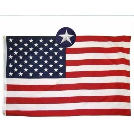 American Flag 3x5 Ft Polyester Heavy Duty Embroidered Stars Sewn Stripes Outdoor UseSize: Size 5x8ft