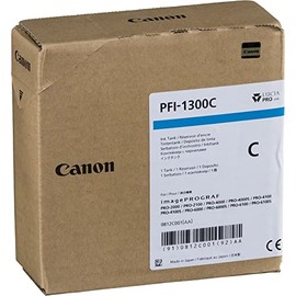 Canon Lucia Pro Pfi-1300 C Ink Cartridge - Cyan - Inkjet