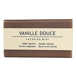SAVON DU MIDI Soap with Karite Butter, Sweet Vanilla, 100 g (Pack of 2)