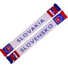 Euroscarves Slovakia Slovensko Slovakia Football Knitted Scarf, White