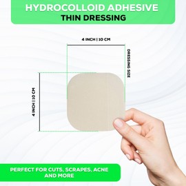 MedVance Hydrocolloid – Hydrocolloid Adhesive Thin Dressing 6"X 6" Box of 5 Dressing