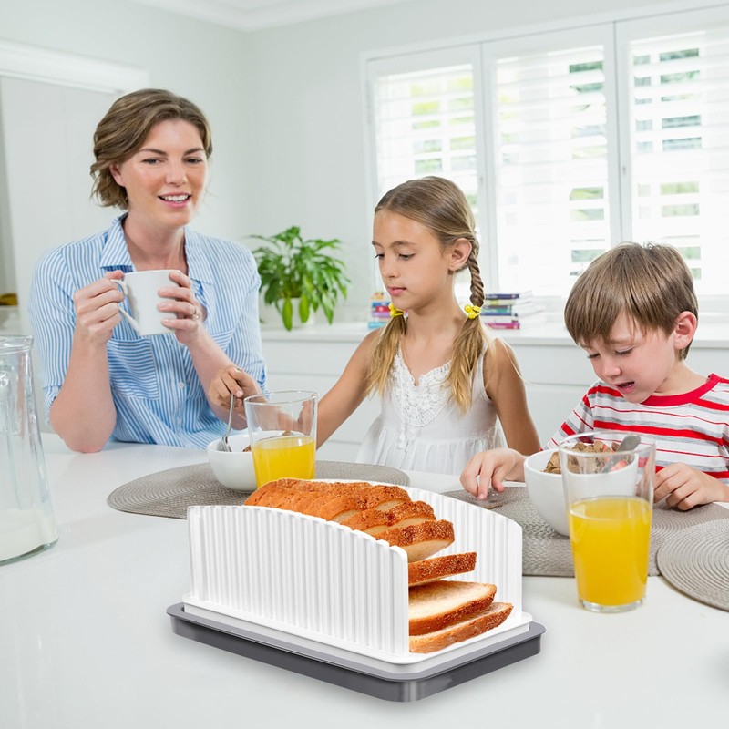 Bread Slicer, Multifunctional Sandwich/Toast Maker,Folding and Adjustable Manual Handhold Homemade