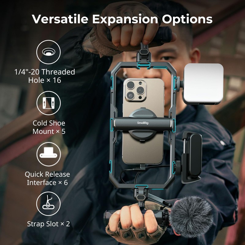 SMALLRIG Kit Básico de Soporte Universal para Teléfono de Liberación