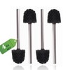 Einesin Set of 4 Toilet Brushes, Black, Toilet Brush, Stainless