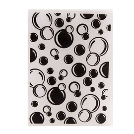 WooYangFun 3D texured Round Dot Embossing Folder for Card Making Floral DIY Plastic Scrapbooking Photo Album Card Paper DIY Craft Decoration Template Mold