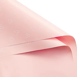 WRAPAHOLIC 20 Sheets Flower Wrapping Paper - 22.8 x 22.8 inch White and Pink Love Design Water-Resistant Floral Bouquet Wrapping Paper, Florist Supplies Packaging for Wedding Birthday Gift DIY