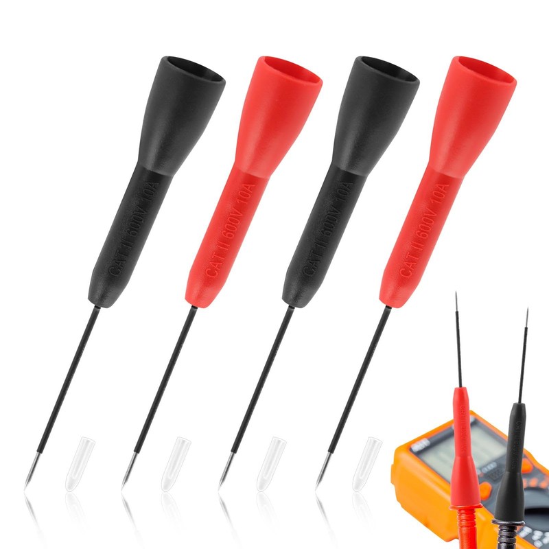 4 Pack Multimeter Needle Probe Pins, 2mm Extended Needle Test