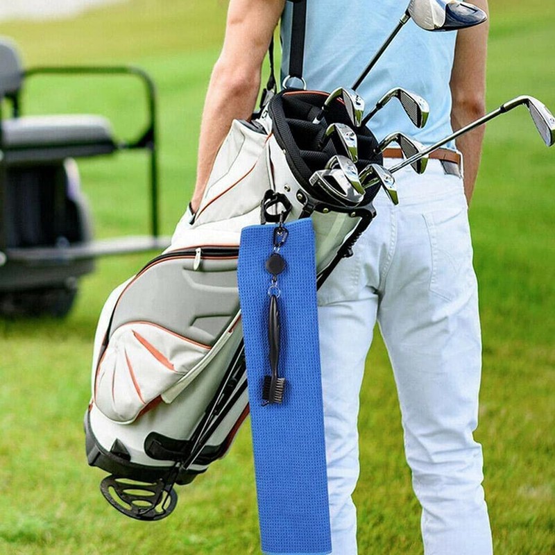 QeeHeng 2 x Golf Towel Funny Golf Towel with Clip