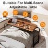 BYMECOST Laptop Desk for Bed, Adjustable Height & Length Laptop