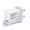 5V 3A 15W White USB Charger, UK Usb Plug, USB-A