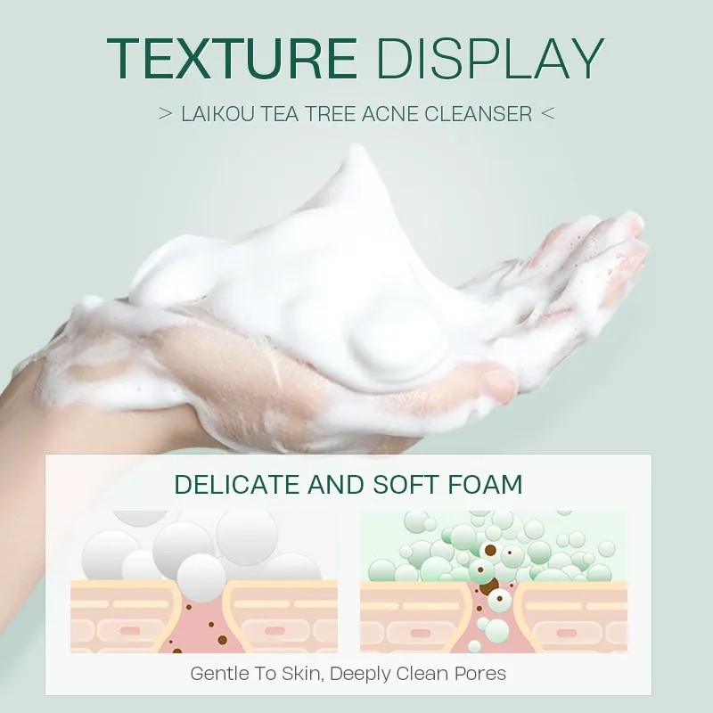 Crema Limpiadora Facial Laikou Para Eliminar Granos