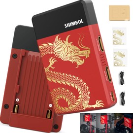 Shimbol TP Mini Wireless Video Transmission System, 600 Feet Range, HDMI Input/Output, 1080p60, 0.07s Latency, Multiple Power Supply Modes, Transmitter and Receiver for Live Streaming