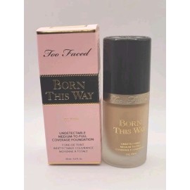 Too Faced BORN THIS WAY Oil- FREE UNDETECTABLE COVERAGE FOUNDATION  Almond  1 OZ