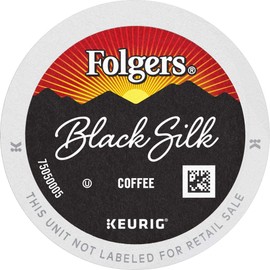 Folgers Black Silk Dark Roast Coffee, 96 K Cups for Keurig Coffee Makers
