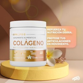 BPN PRO Colágeno Hidrolizado en Polvo Sabor Vainilla 360 g con Vitamina C, D3, E, Zinc y Ácido Hialurónico | Collagen Peptides para Piel, Cabello y Uñ