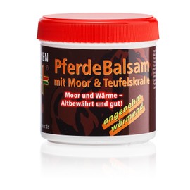 CristinenMoor Pferdebalsam mit Moor und Teufelskralle - wärmend, Pferdesalbe für Mensch mit Arnika und Rosmarin, 200ml