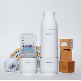 BAAMBI Portable Bottle Warmer for Breastmilk or Formula, Fast, Reliable, Convenient, Fits Avent Bottles