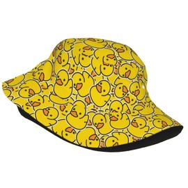 Cute Duck Bucket Hat, Fisherman Cap, Unisex Sun Hat for Outdoor Travel, Beach