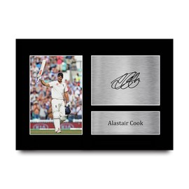 HWC Trading A4 Alastair Cook England Cricket Team Gifts Printed Signed Autograph Picture for Cricketer Memorabilia Fans
