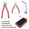 Hilitchi 3-Pcs Premium Glass Running Breaking Pliers and Pistol Grip