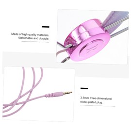 DOITOOL Earphone Wired Headphones with Mic Over Ear Headphones Gaming Headphones Headset LED Headphones Airplane Party Headset Headphones for Children Travel Headphones Abs