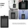 TEHAUX 2pcs Pu Card Sleeve Id Badge Holder for Office
