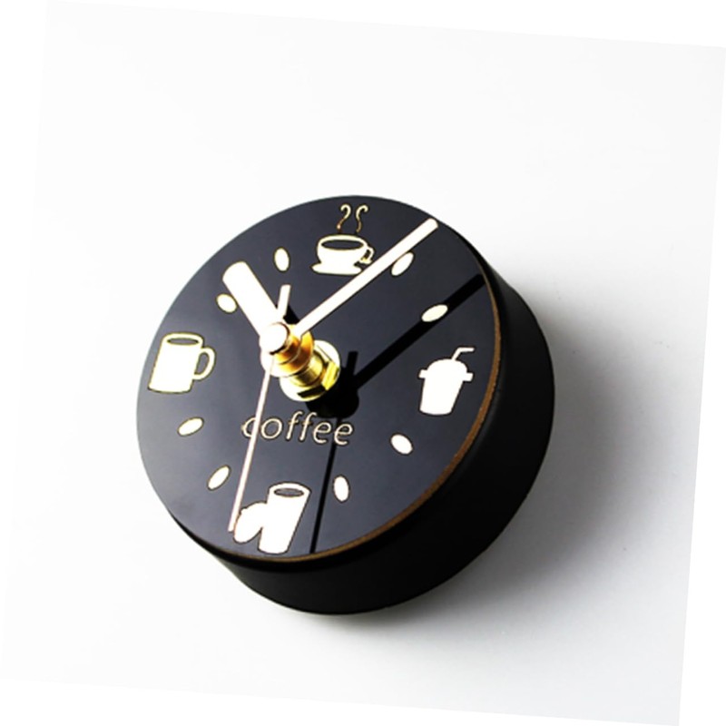 LABRIMP Cute Cup Pattern Magnetic Clock Refrigerator Sticker Wall Hanging