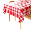 2Pcs Disposable Tablecloths,Elegant & Durable Tablecloth for Parties, Plastic Rectangle