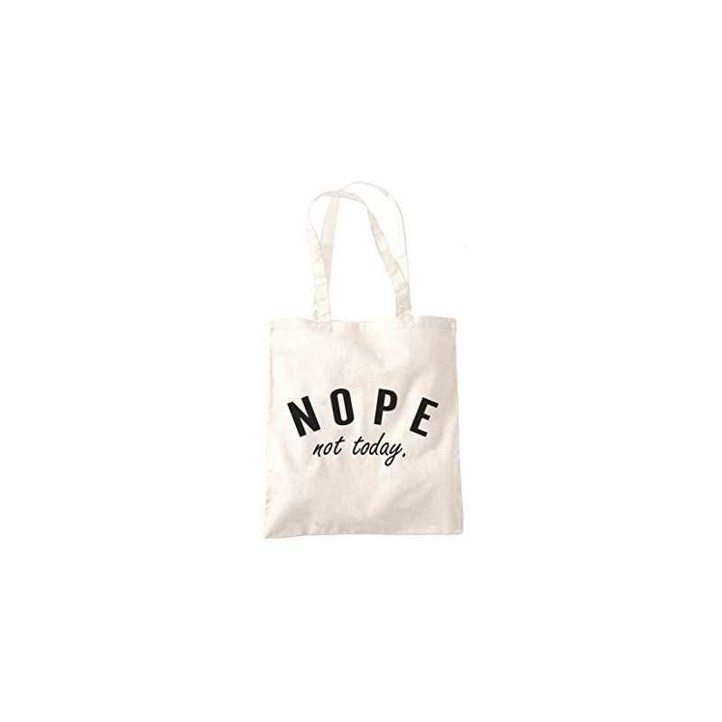Nope Not Today Tote Bag - natural One Size