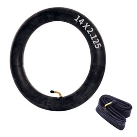 Gueiddi Bike Tube, Bike Tube Electric Bike tire Tube Rubber Inner Tube with Metal Bent Valve E-Bike Accessories Inner Tube with Spare Tire Replace Electric Scooter Accessories (14X2.125)