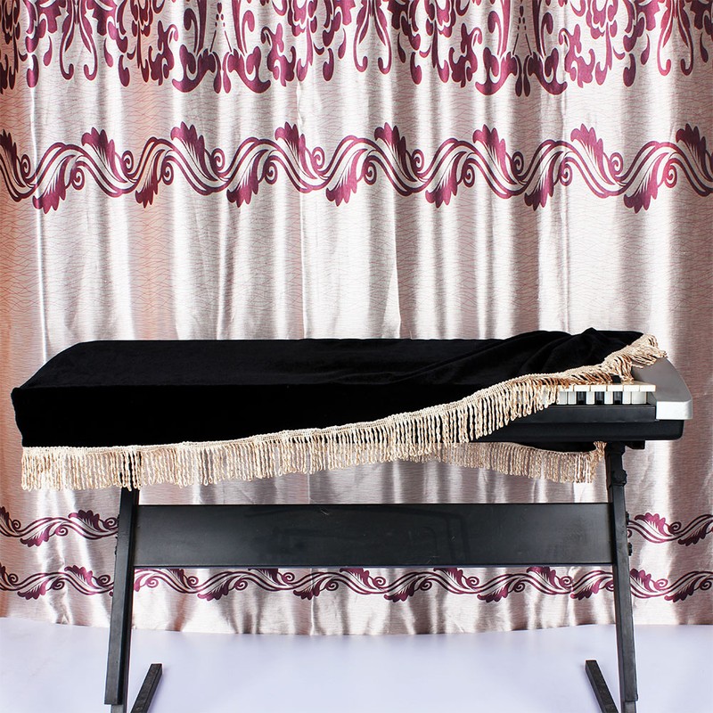 61 Key Flannelette Electronic Organ Anti Dust Cover with Fashion