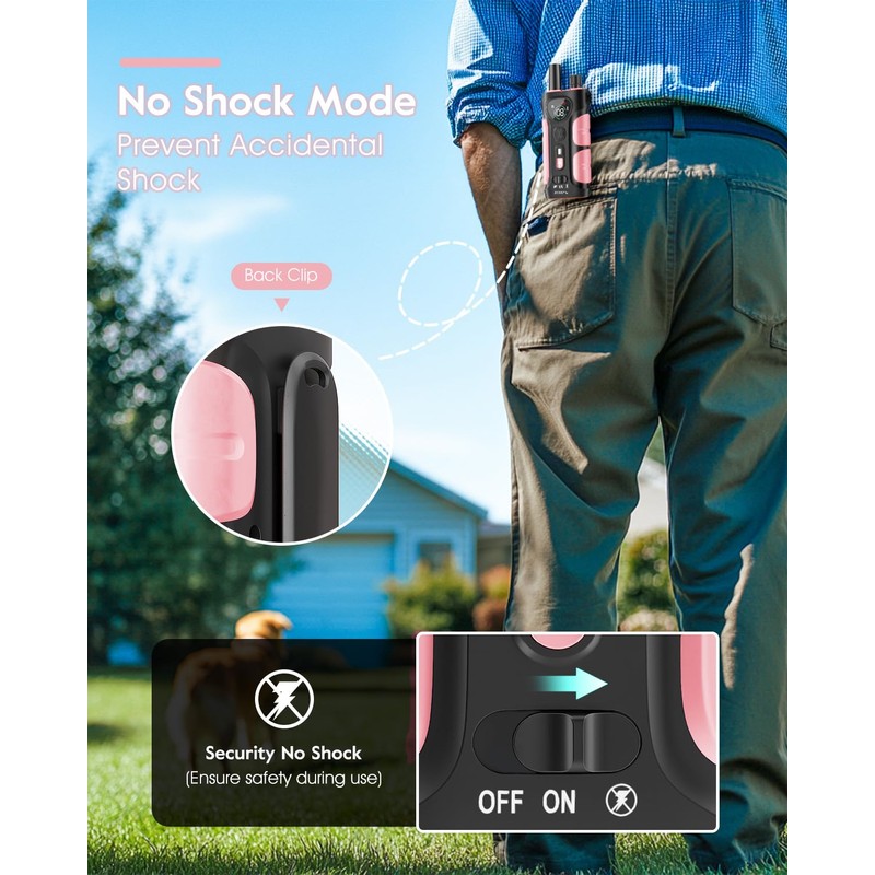 SLOPEHILL Dog Shock Collar,4200FT Dog Training Collar with Remote,IPX8 Waterproof