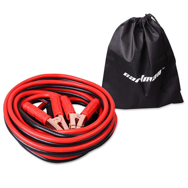 CARTMAN 1 Gauge 20 Feet Jumper Cables 800AMP Heavy Duty