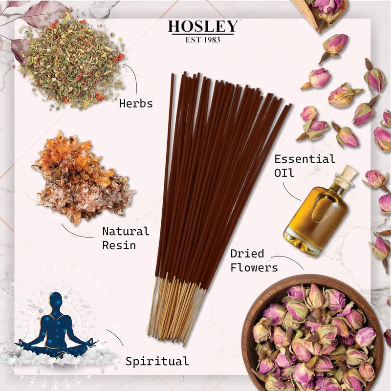 Hosley 40 Pack Incense Sticks – Spritual – Perfect for