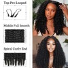 100% Human Hair Knotless Pre-Separated Crochet Hair Extensions with Spiral