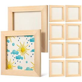 10 Pcs Unfinished Picture Frames - Clay Painting Frame Photo Frames Crafts Painting Projects Arts Crafts School Projects DIY Picture Frames Kits for School Classroom