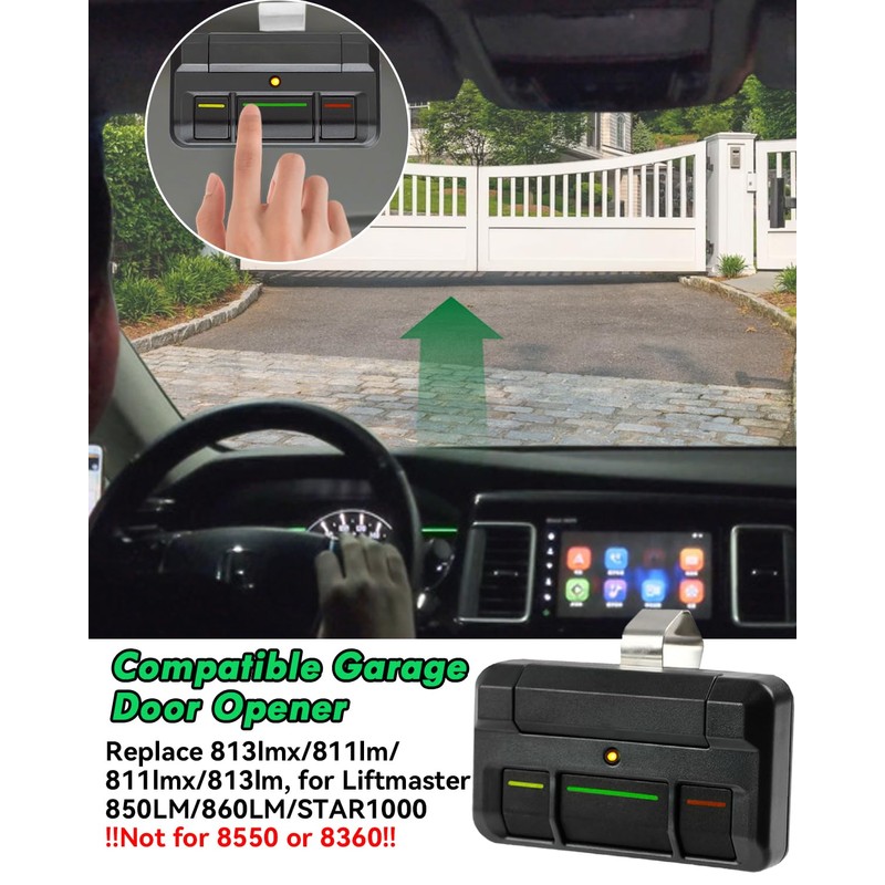 813LMX 811LMX Lift Master Garage Door Opener Remote 813lm for