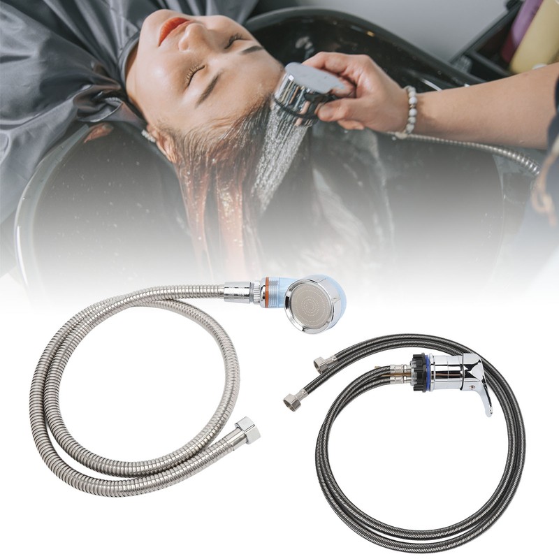 Salon Shampoo Bowl Faucet Sprayer Kit with 120cm Hose Mixing