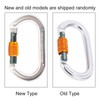 Locking Carabiner Clip Aluminum Alloy Oval Locking Heavy Duty Carabiner