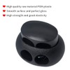 Plastic Cord Lock End Toggle Double Hole Spring Stopper Fastener