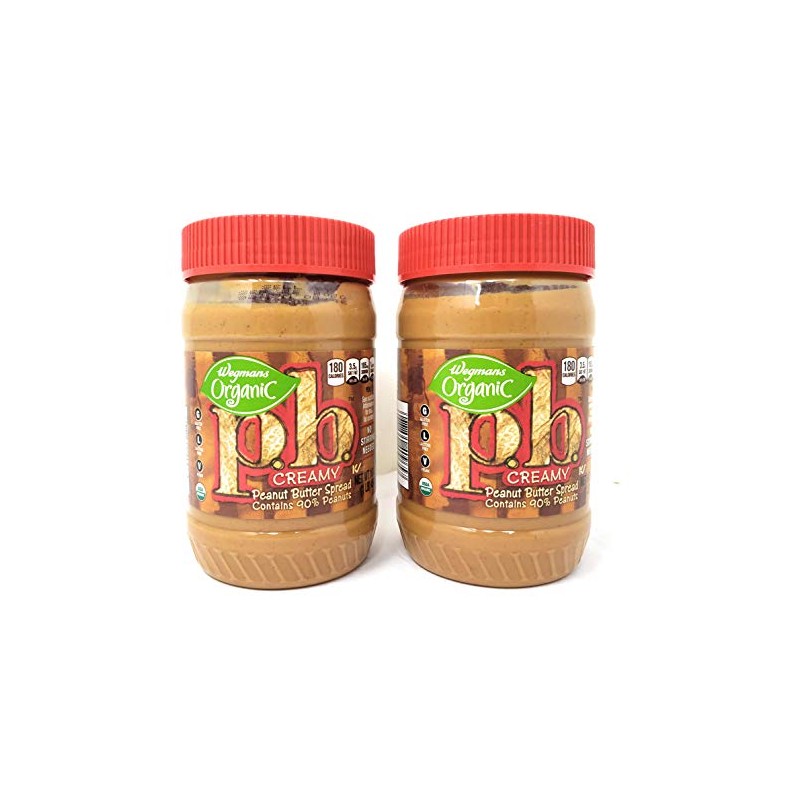 Wegmans Organic Creamy Peanut Butter Spread (2 Pack, Total of