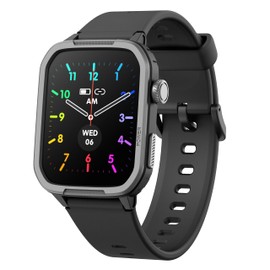 Kids Fitness Tracker Smartwatch for Girls Boys, Kids Smart Watch Idea for 6-16 Years Old with Sleep Mode 20 Sports Modes APP Alarm Clock Music Control Pedometer, Birthday for Boys Girls (Black)